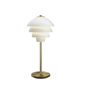 Valencia Bordslampa Vit/Mässing