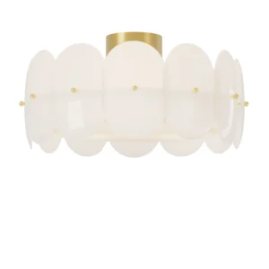 Omlott Plafond 53 Vit/Mässing