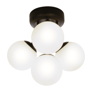 Nicosia Plafond Svart IP44