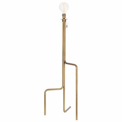 Strapatz Golvlampa Råmässing